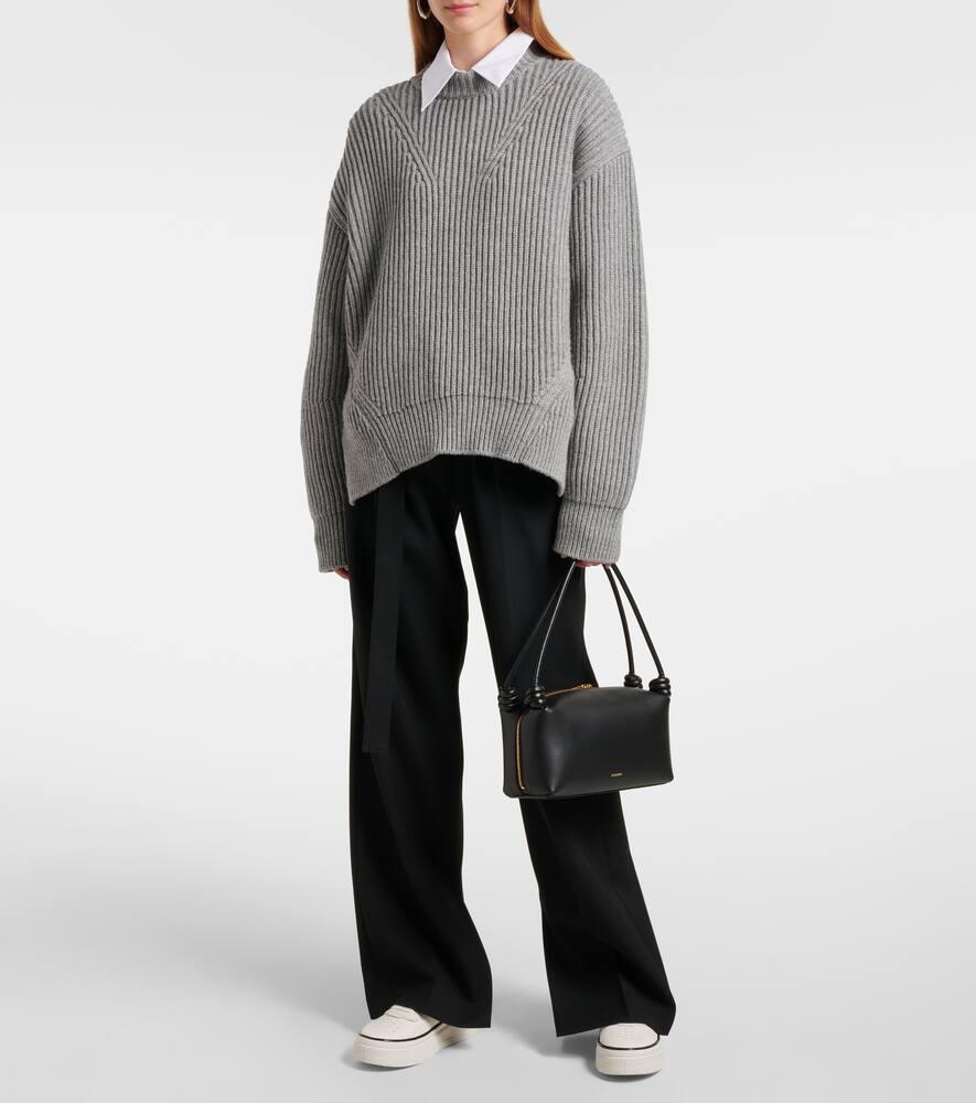 Jil Sander Leather platform sneakers