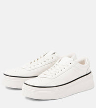 Jil Sander Leather platform sneakers