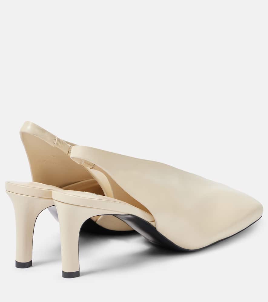 Jil Sander Leather slingback pumps