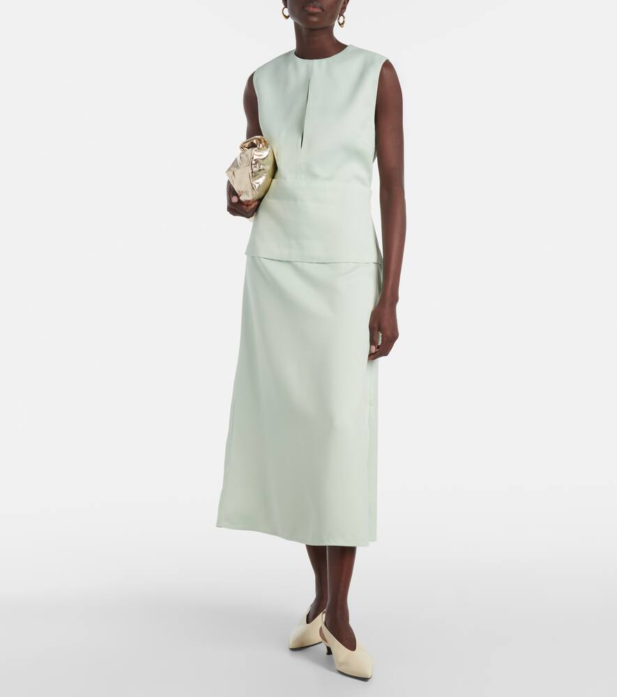 Jil Sander Leather slingback pumps