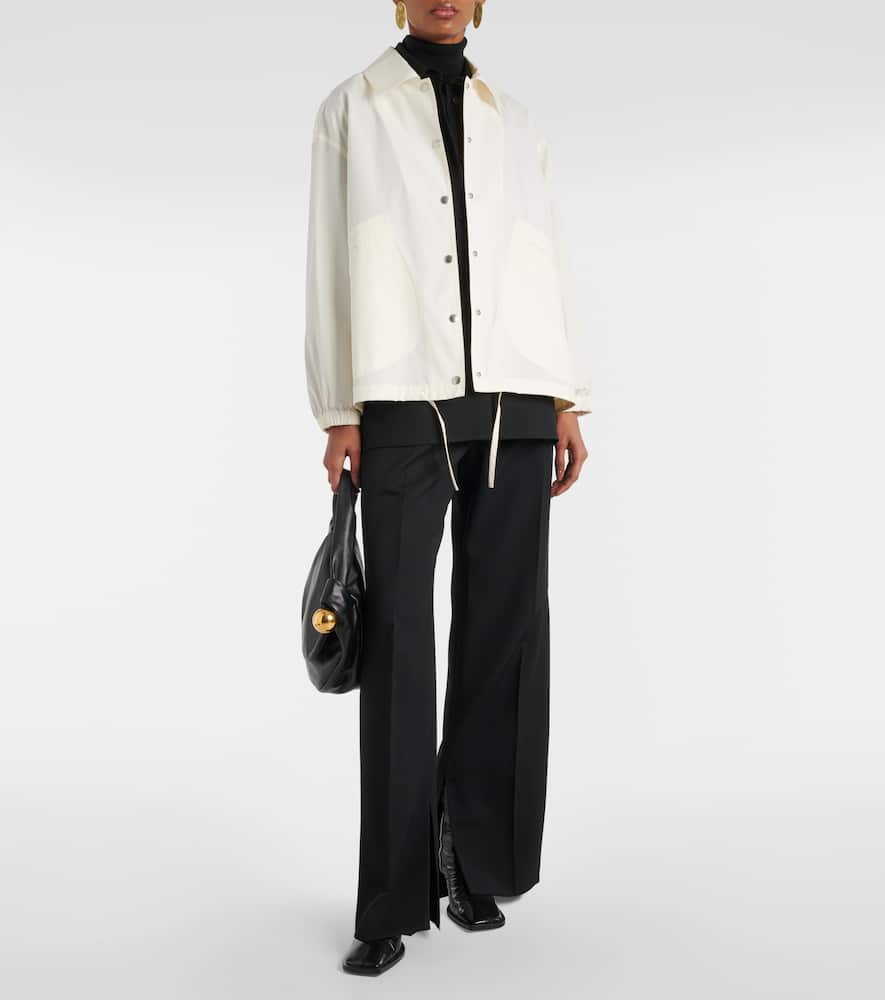 Jil Sander Logo cotton shirt jacket