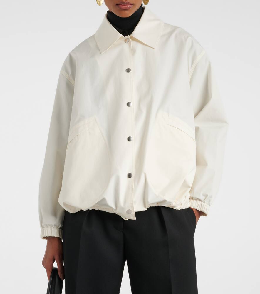 Jil Sander Logo cotton shirt jacket