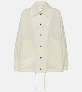 Jil Sander Logo cotton shirt jacket