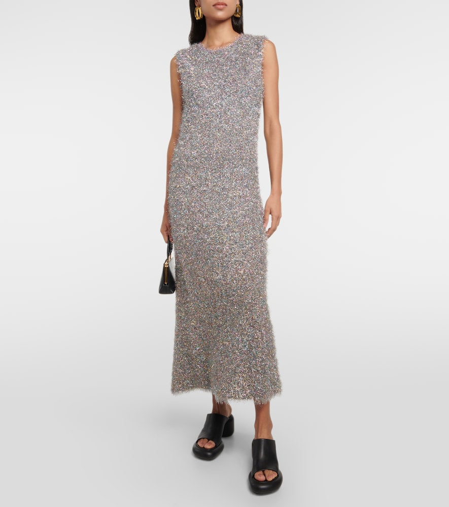 Jil Sander Lurex√Ç¬Æ metallic midi dress