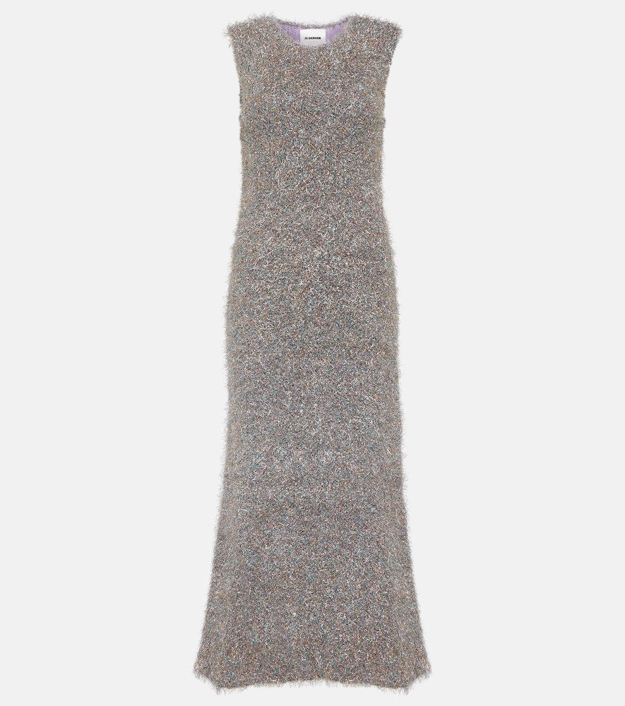 Jil Sander Lurex√Ç¬Æ metallic midi dress. Jil Sander Lurex√Ç¬Æ 金属色中长连衣裙