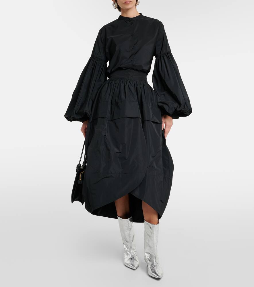 Jil Sander Metallic leather ankle boots