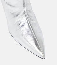Jil Sander Metallic leather ankle boots