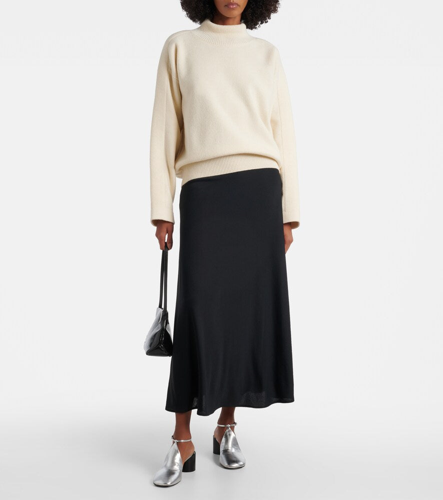 Jil Sander Metallic leather pumps