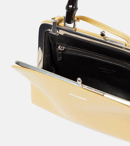 Jil Sander Mini croc-embossed leather crossbody bag