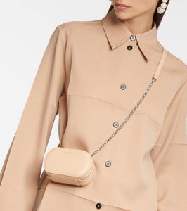 Jil Sander Mini leather crossbody bag