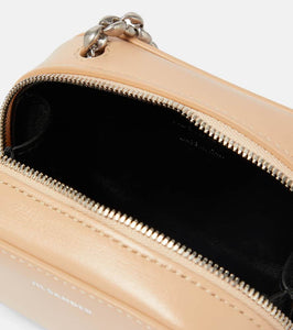 Jil Sander Mini leather crossbody bag