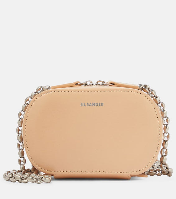 Jil Sander Mini leather crossbody bag