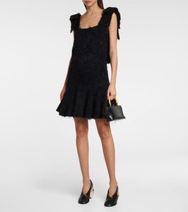 Jil Sander Mohair-blend boucl√É¬© minidress