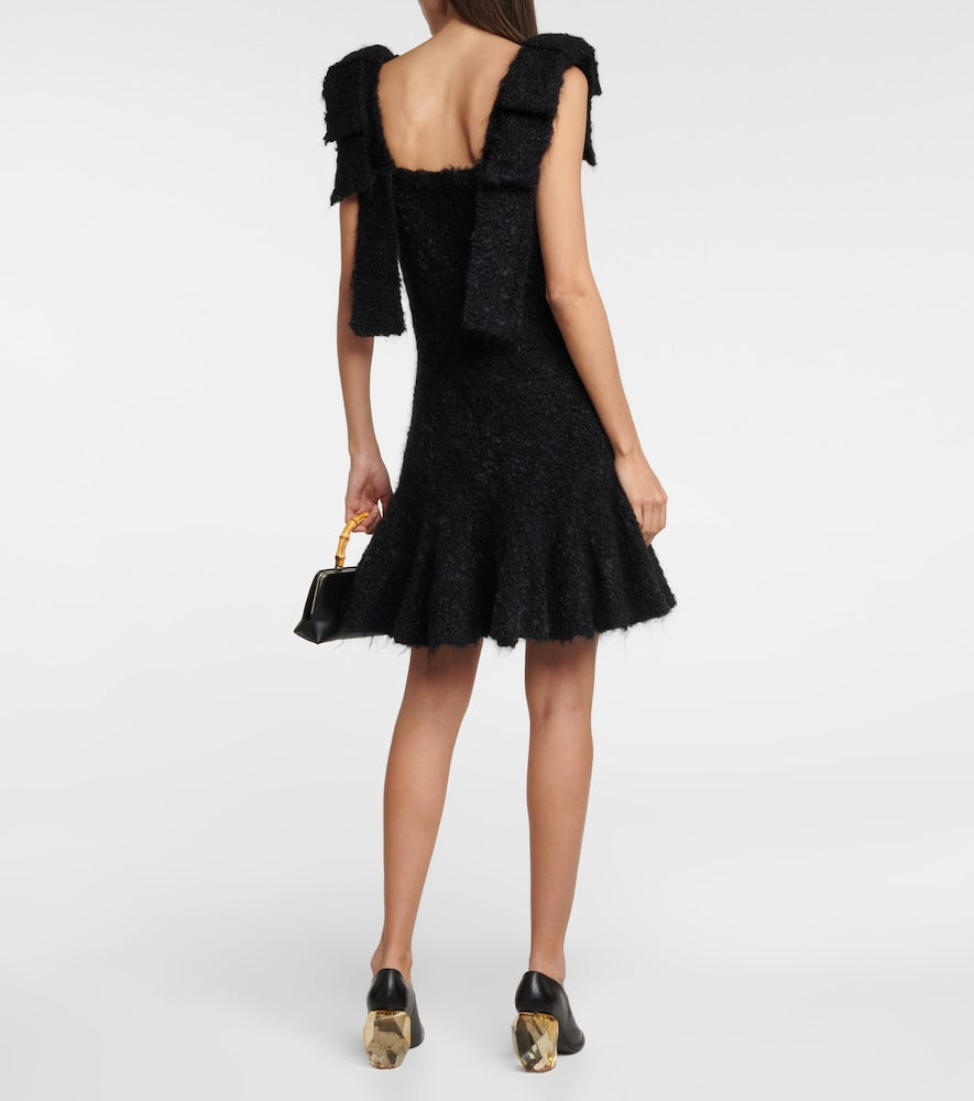 Jil Sander Mohair-blend boucl√É¬© minidress