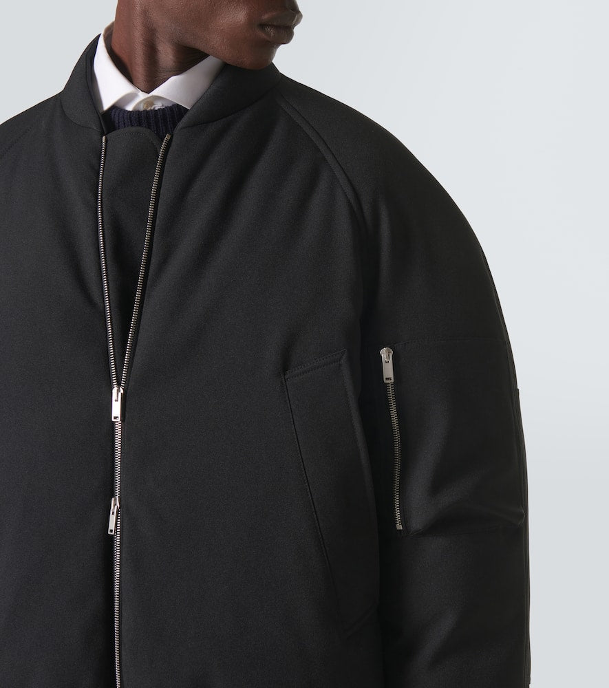 Jil Sander Oversized gabardine down jacket