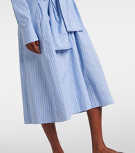 Jil Sander Pinstripe cotton shirt dress