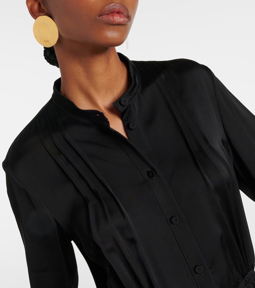 Jil Sander Pleated shirt dress