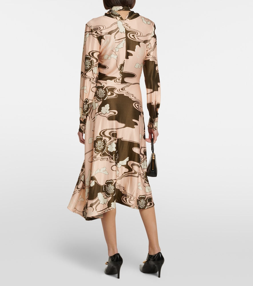 Jil Sander Printed midi dress