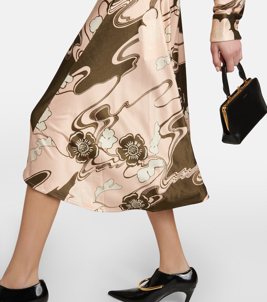 Jil Sander Printed midi dress