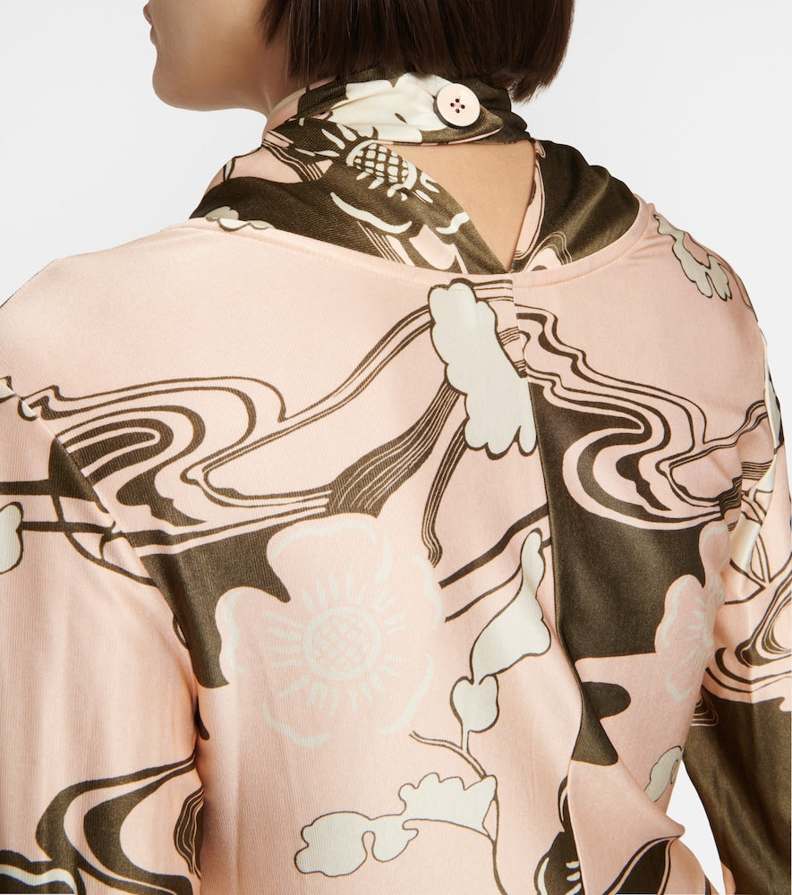 Jil Sander Printed midi dress