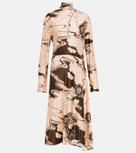 Jil Sander Printed midi dress. Jil Sander 印花中长连衣裙