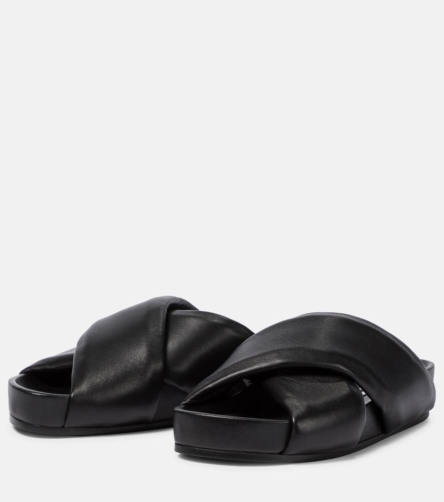 Jil Sander Quilted leather sandals