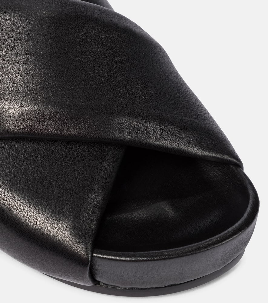 Jil Sander Quilted leather sandals