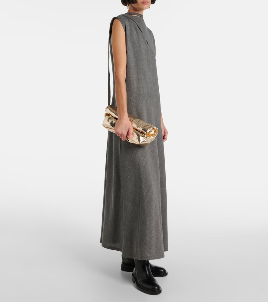 Jil Sander Rollup Small leather crossbody bag