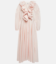 Jil Sander Ruffle-trimmed midi dress. Jil Sander 荷叶边中长连衣裙