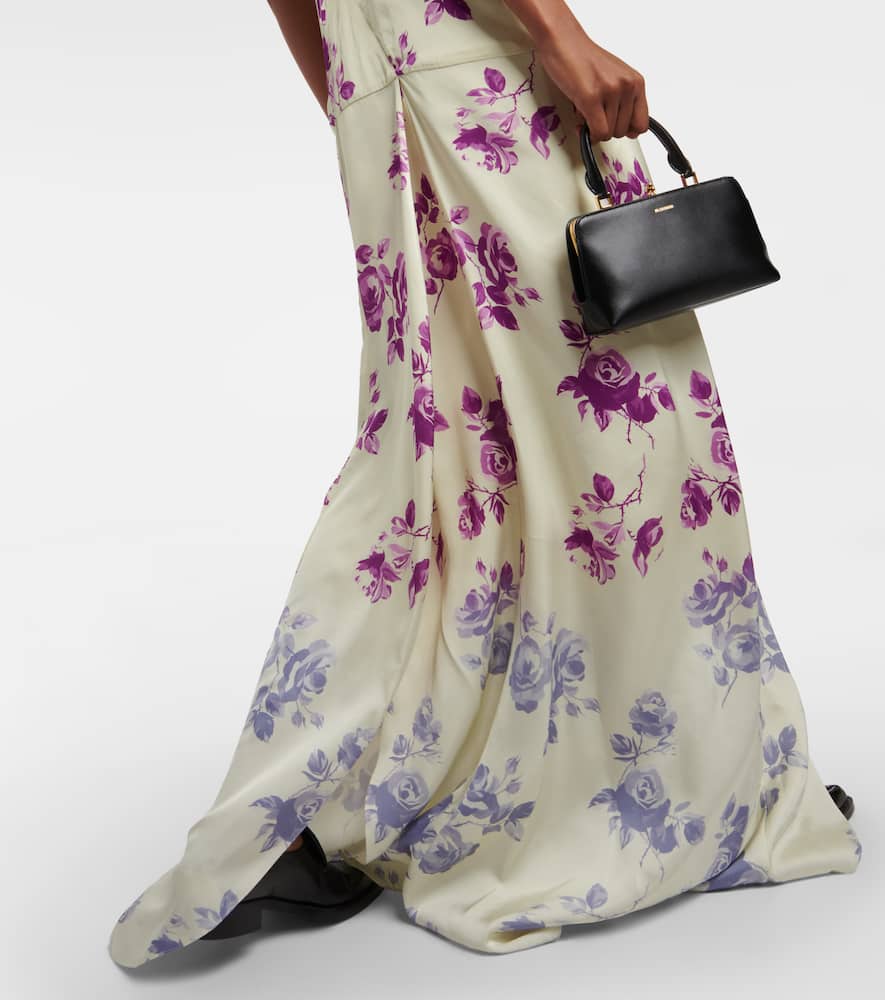 Jil Sander Ruffled floral maxi dress