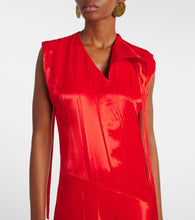 Jil Sander Satin midi dress
