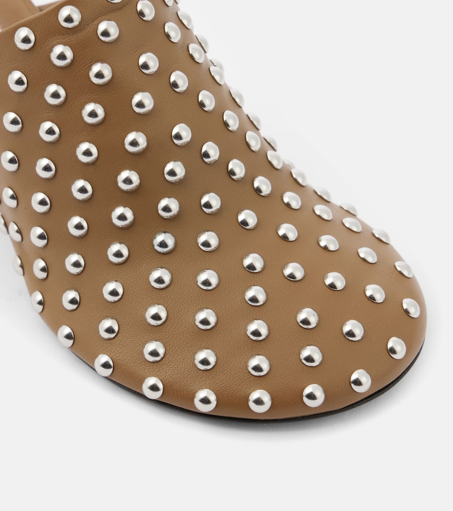 Jil Sander Studded leather mules