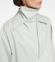 Jil Sander V-neck cotton minidress