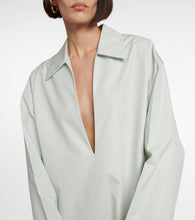 Jil Sander V-neck cotton minidress