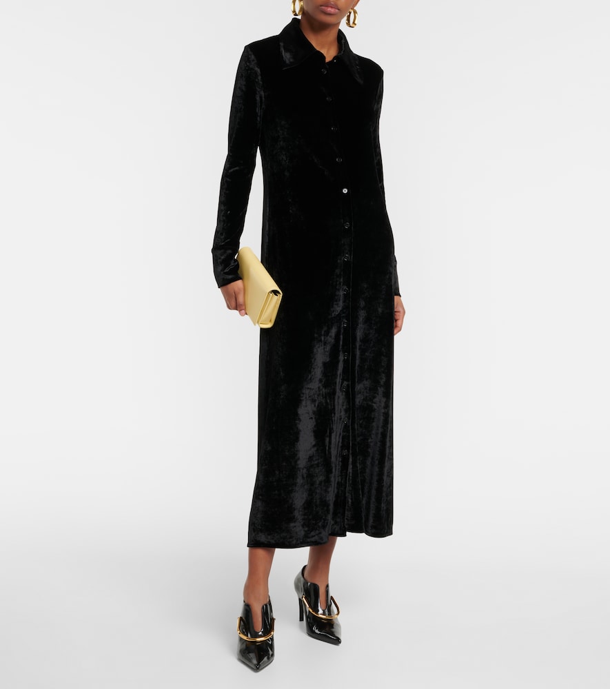 Jil Sander Velvet shirt dress