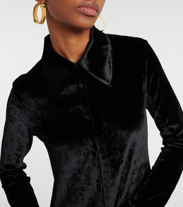Jil Sander Velvet shirt dress