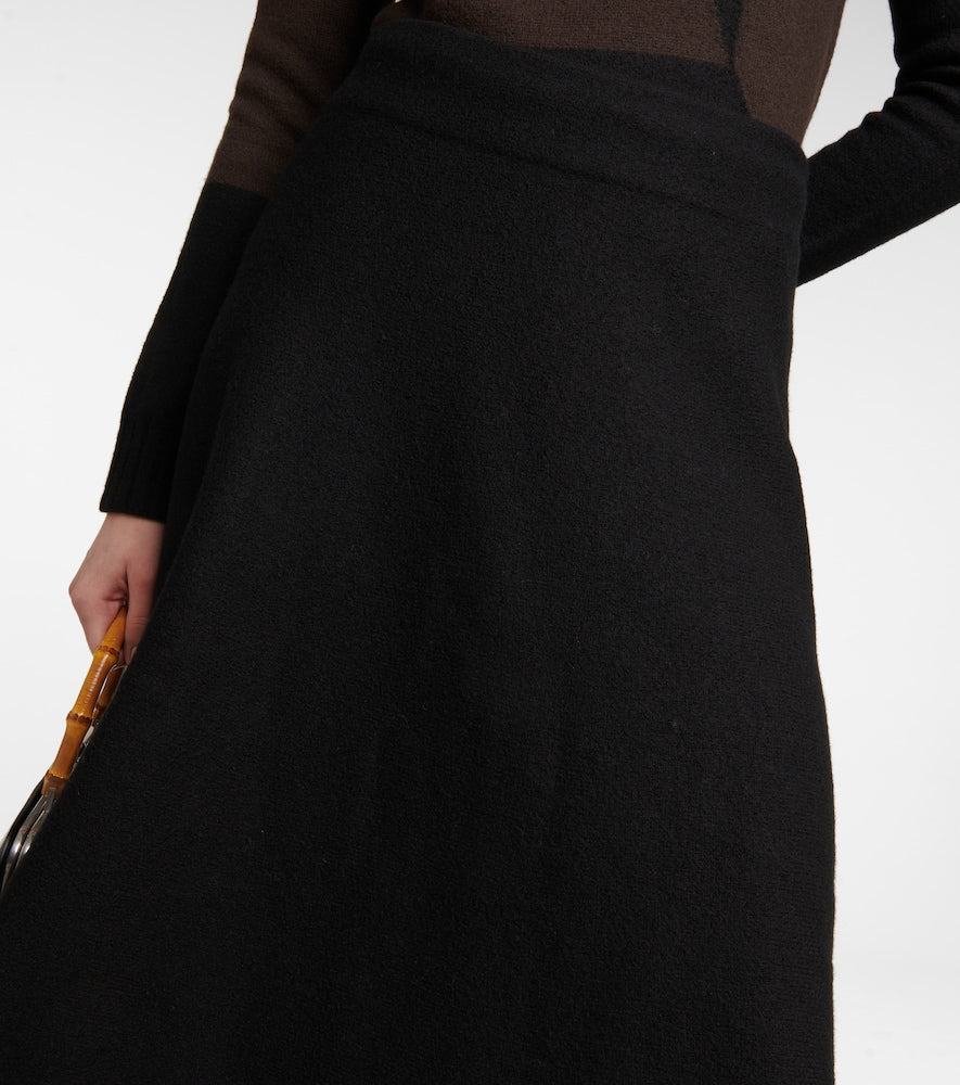 Jil Sander Virgin wool midi skirt