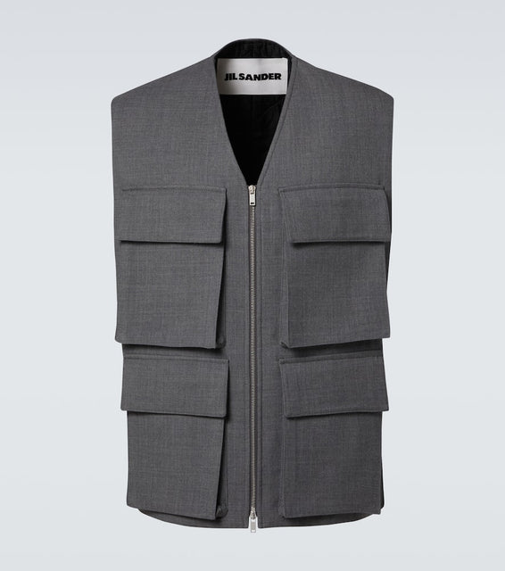 Jil Sander Virgin wool vest