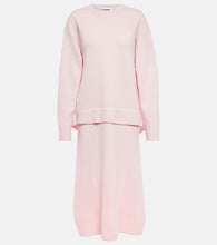 Jil Sander Wool midi dress