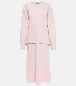 Jil Sander Wool midi dress