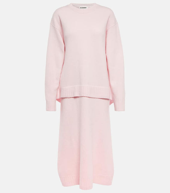 Jil Sander Wool midi dress