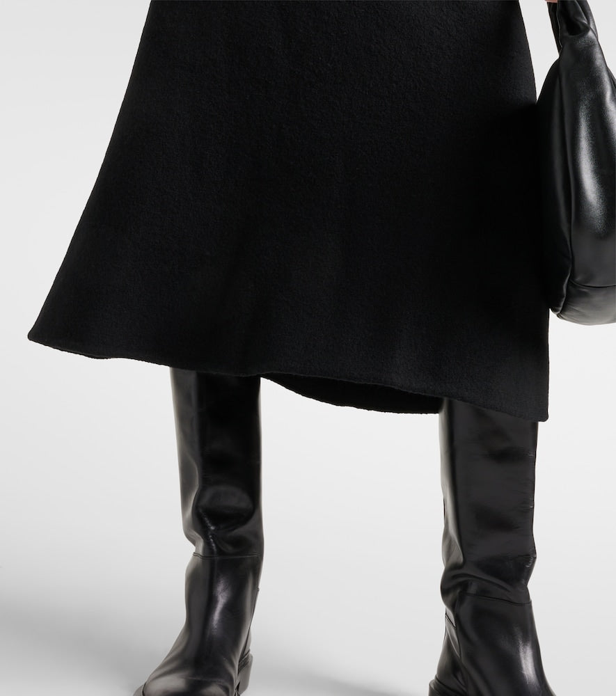 Jil Sander Wool midi skirt
