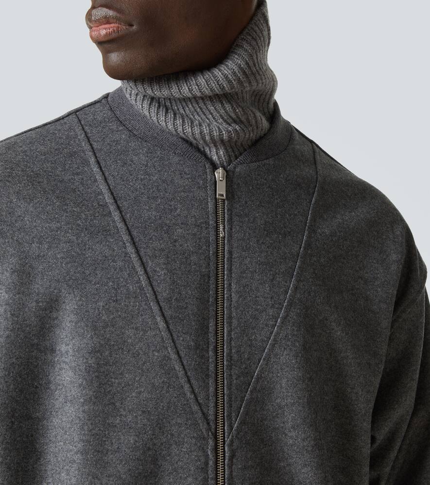 Jil Sander Zip-up wool sweatshirt