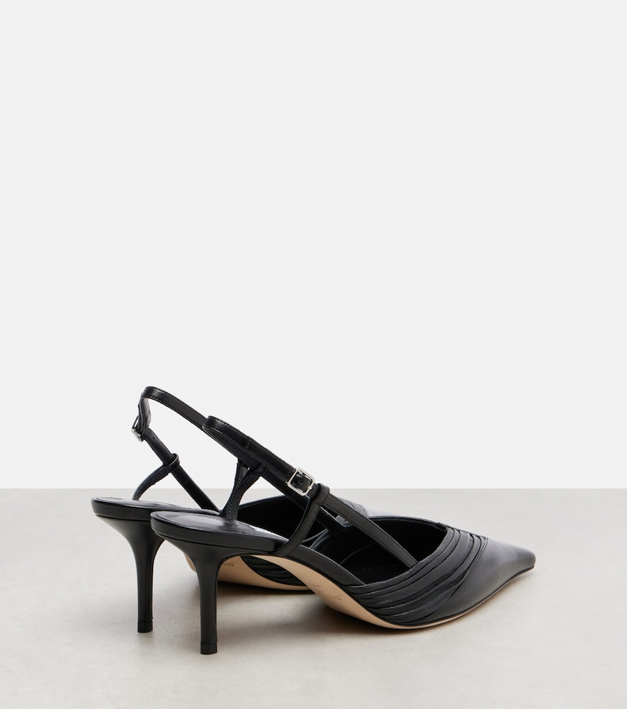 Jimmy Choo Afia 65 leather slingback pumps