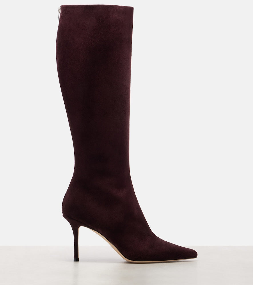 Jimmy Choo Agathe 85 suede knee-high boots