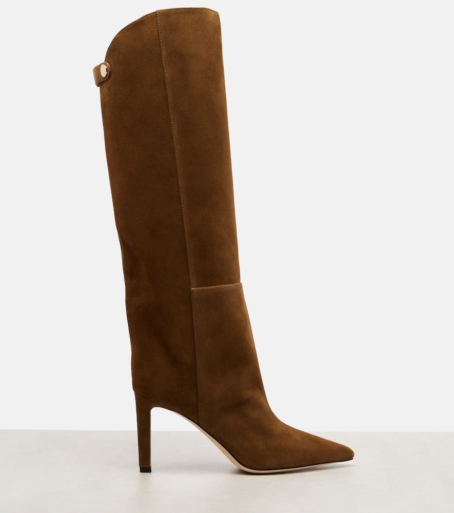 Jimmy Choo Alizze 85 suede knee-high boots