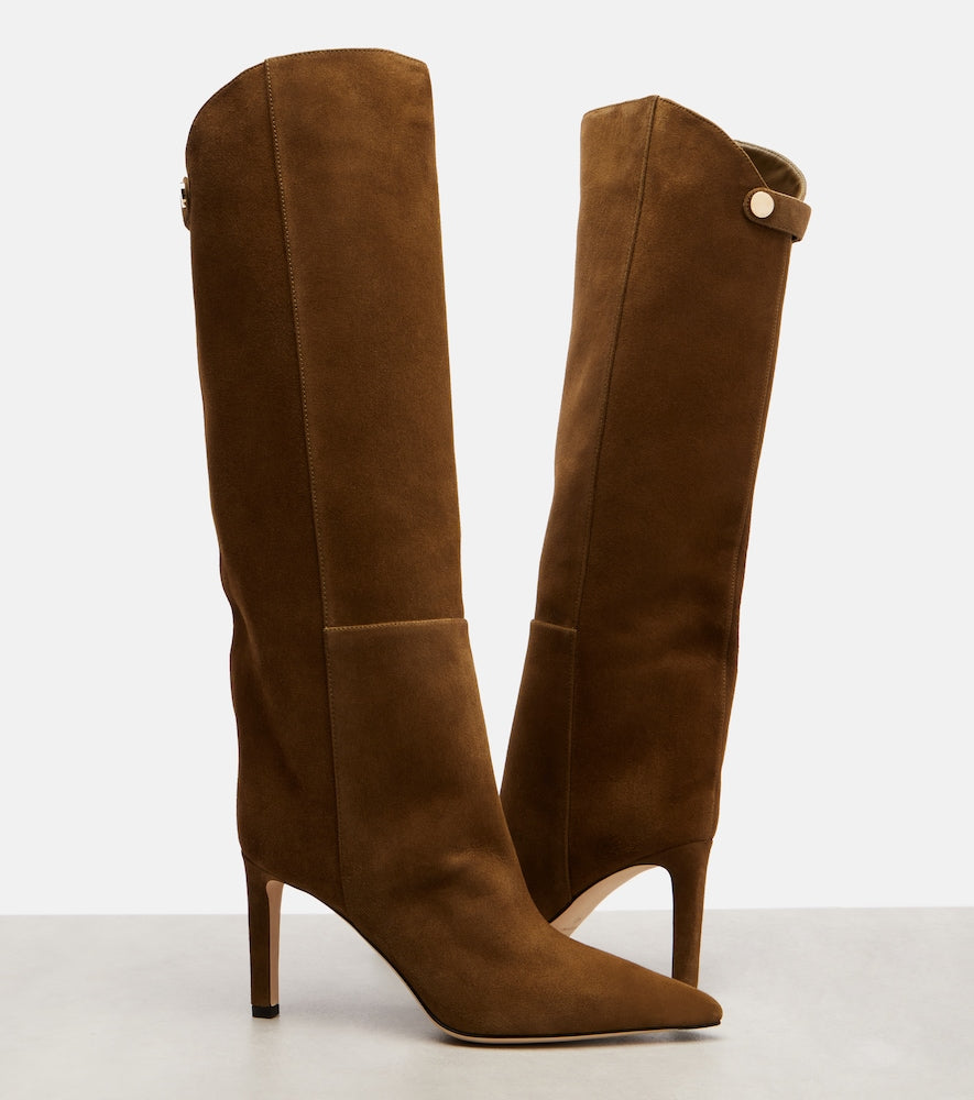 Jimmy Choo Alizze 85 suede knee-high boots