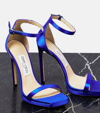 Jimmy Choo Alva 120 satin sandals