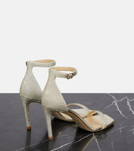 Jimmy Choo Alva 85 embellished glitter sandals