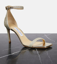 Jimmy Choo Alva 85 embellished glitter sandals